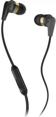 Skullcandy S2IKDY-144 Wired Headset with Mic(Gold & Black, In the Ear) 1