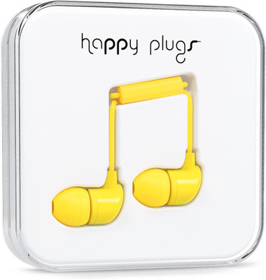 

Happy Plugs 7719 Wired Headset with Mic(Yellow, In the Ear)