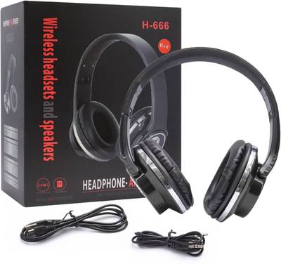iKare H 666 Wired &amp; Wireless Bluetooth Headset With Mic