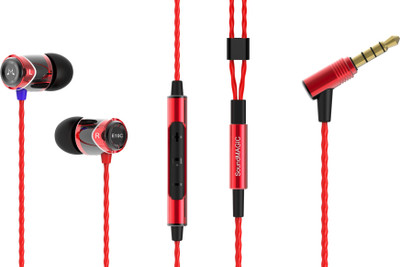 

SoundMagic E10C Wired Headset with Mic(Red Black, In the Ear)