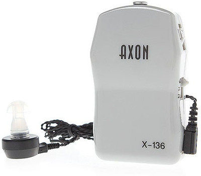 

Axon Hearing Aid Sound Enhancement With Noise Filter X-136 In the Ear Hearing Aid(Grey)