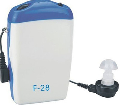 

Axon Hearing Aid Sound Enhancement Wired Box F-28 In the Ear Hearing Aid(White)