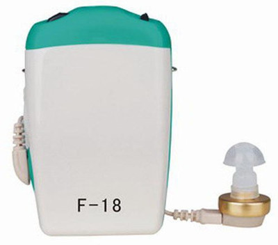 

Axon Professional Pocket Wired Sound Amplifier F-18 In the Ear Hearing Aid(Blue, White)
