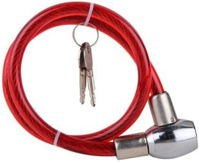 Indiashopers Iron Cable Lock For Helmet