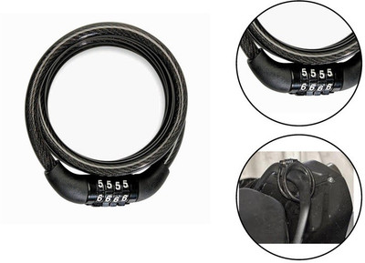 

ACCESSOREEZ Iron, Silicone Combination Lock For Helmet