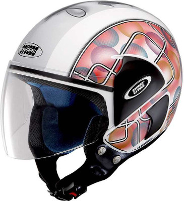 

Studds Cub D2 Decor Motorsports, Motorbike Helmet(White)