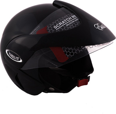 

Autofy Habsolite Estilo Black Glossy Motorbike Helmet(Black