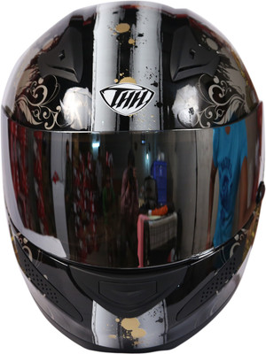 

THH Golden Scorpion Led Motorbike Helmet(Golden, Black, Black;golden