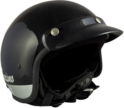 

Anokhe Collections Tourismo Retro Style (ISI Certified) Motorbike Helmet(Black Glossy