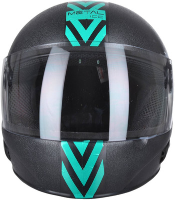 

SAVIOUR Metal ICC Motorbike Helmet(Black, Green