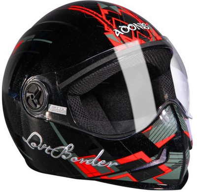

Steelbird SB Adonis Lost Border Motorbike Helmet(Mat Black and Red