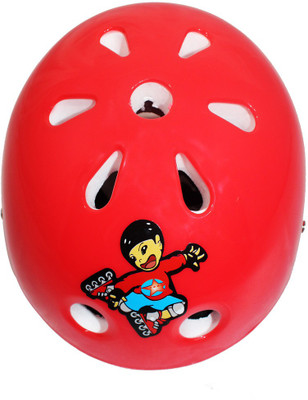 

Hoteon CLASS A RED helmet with thermocole and internal circumference is 53 cm Skating Helmet(Red