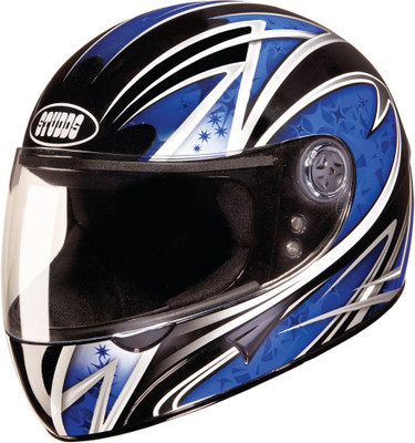 

Studds Chrome Super D2 Motorsports Helmet(Black N1)