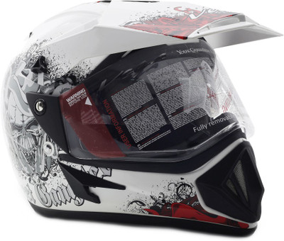 Vega off 2025 road helmet red