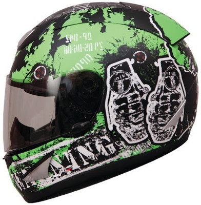 

THH Destroy Motorbike Helmet(Green, White