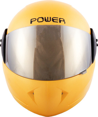 

Autofy Power With Scratch Resistant Visor Motorbike Helmet(Matte Yellow