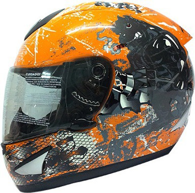 

THH TS-41 Motorsports Helmet(Orange, Grey), Grey;orange
