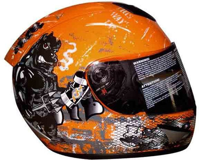 

THH Orange Bull Motorbike Helmet(Orange)