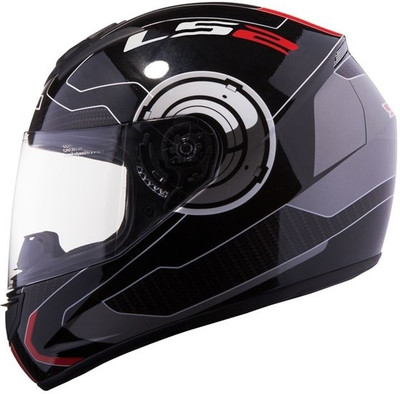 

LS2 350 Motorbike Helmet(Black, Red)