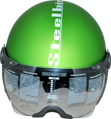 

Steelbird SB-27 Style Clear Visor Motorbike Helmet(Green)