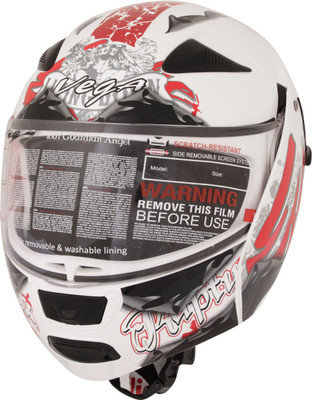 

Vega Boolean Escape Motorsports Helmet(Red, White)
