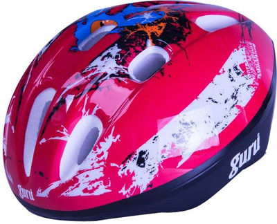 Guru Skating Helmet Skating Helmet(Red, White)
