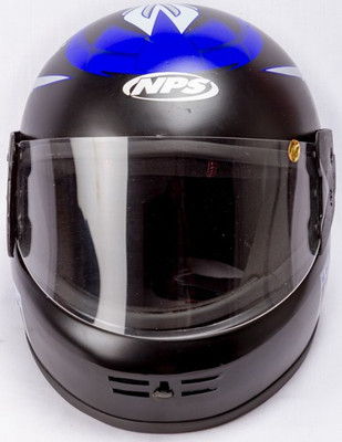 

SONIK GL-1 kimmy glosy Motorbike Helmet(Black & Sky Blue