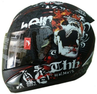 

THH Black Ghost Ryder Motorbike Helmet(Black