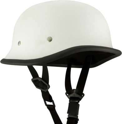 

Anokhe Collections World War 2 German Style Motorbike Helmet(Matte White