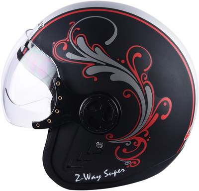 

REPLAY ZWAY SUPER DÉCOR Motorbike Helmet(MATT BLACK -RED ST