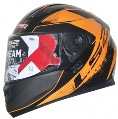 

LS2 FF320- Motorbike Helmet(Black Orange