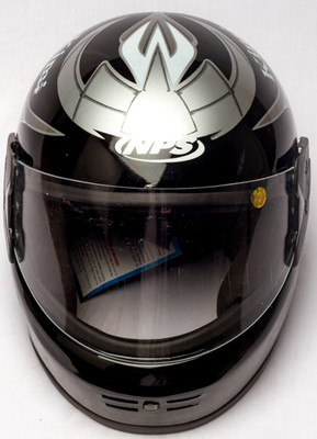 

SONIK GL-1 kimmy glosy Motorbike Helmet(Black/Silver
