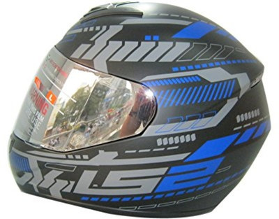 LS2 Tron Motorbike Helmet(tron black blue matt)