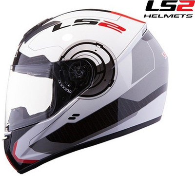 

LS2 322 Motorbike Helmet(White, Red), Red;white