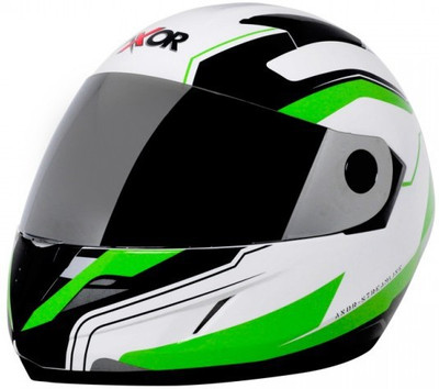 

Axor A1 Streamline Motorbike Helmet(White & Green