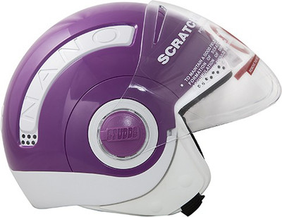 

Studds Nano Motorbike Helmet(White, Purple, Purple;white