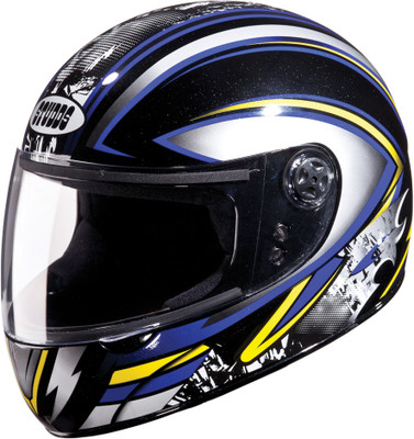 STUDDS CHROME D1 DECOR Motorsports Helmet(D1 BLACK N1)