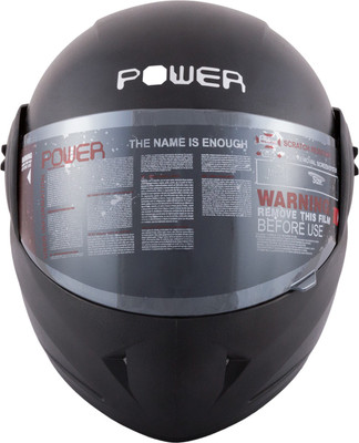 

Autofy Power With Scratch Resistant Visor Motorbike Helmet(Matte Black