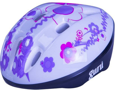 

Guru Skating Helmet Skating Helmet(White, Purple), Purple;white