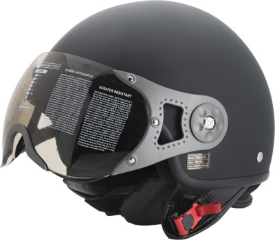 

Steelbird SB-27 mat Black Motorbike Helmet(Black)