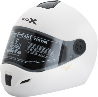 

Steelbird Rox Solid White Motorbike Helmet(White)
