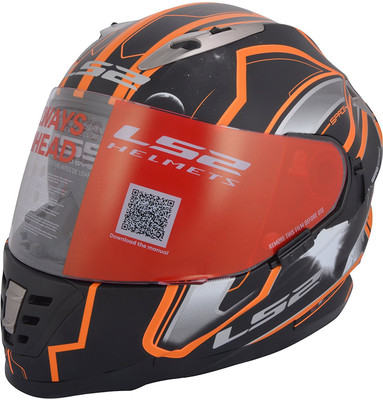 

LS2 Space Motorbike Helmet(Black, Orange