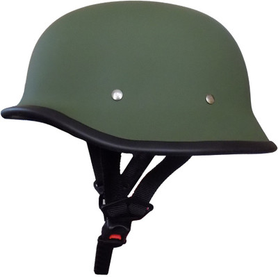 

Anokhe Collections Retro German World War 2 Style Motorbike Helmet(Matte Green
