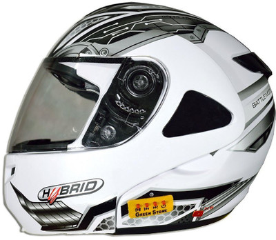 

Greenstone Detachable Machine War Bluetooth Motorbike Helmet(White