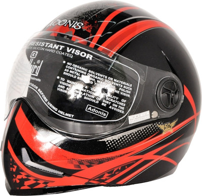 

Steelbird Adonis Graphics Dot Full Face Motorbike Helmet(Black, Red)