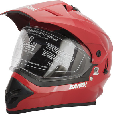 

Steelbird SB-42 Bang Red Motorbike Helmet(Red)