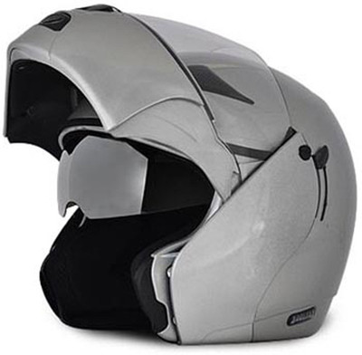 

VEGA Boolean Motorbike Helmet(Silver