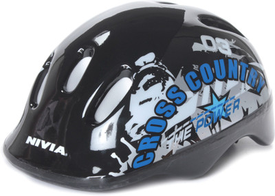 Nivia Cross Country Skating Helmet(Silver, Black) available at flipkart for Rs.719