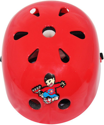 

Hoteon CLASS A RED helmet with half sponge and internal circumference is 53 cm Skating Helmet(Red)