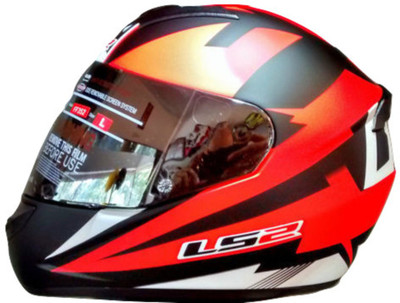 

LS2 FF352 DYNO BLACK RED HELMET Motorbike Helmet(Black, Red